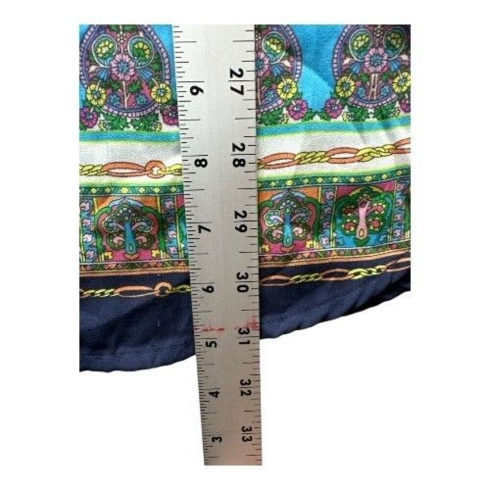 Boho Peasant Blouse Paisley Patchwork Tassel 3X - Picture 4 of 10